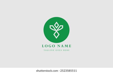 monogram logo template vector  design 