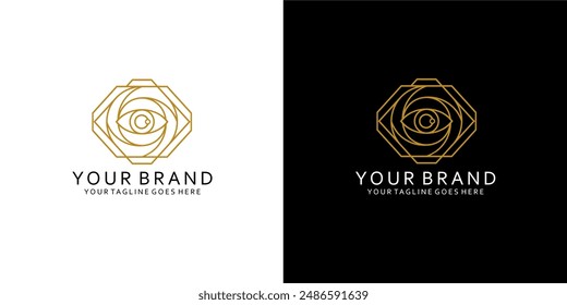 Ein Monogramm-Logo, das Monoline-Elemente hat, die den Eindruck von Sauberkeit, Einfachheit, Nüchternheit und Eleganz vermitteln
