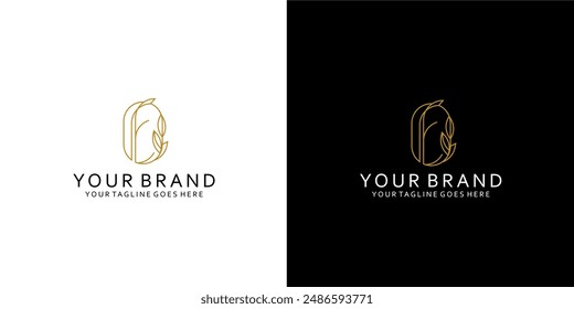 A monogram logo that has monoline elements that give the impression of cleanliness, simplicity, nodness and elegance