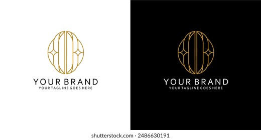 A monogram logo that has monoline elements that give the impression of cleanliness, simplicity, nodness and elegance