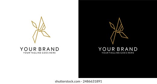 A monogram logo that has monoline elements that give the impression of cleanliness, simplicity, nodness and elegance