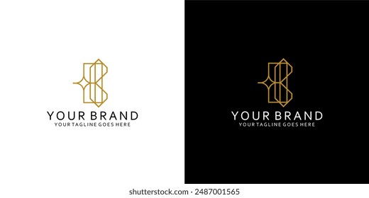 A monogram logo that has monoline elements that give the impression of cleanliness, simplicity, nodness and elegance