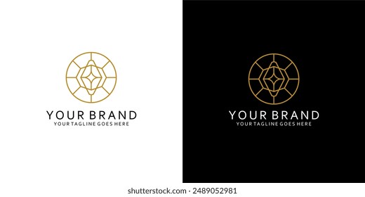 Un logotipo de monograma que tiene Elementos monoline que dan la impresión de limpieza, sencillez, modernidad y elegancia