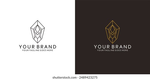 A monogram logo that has monoline elements that give the impression of cleanliness, simplicity, nodness and elegance