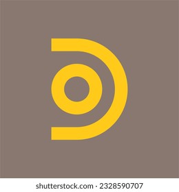 A MONOGRAM LOGO THAT SHAPES THE LETTER "D" WHICH IS SUITABLE FOR YOUR BRAND LOGO
