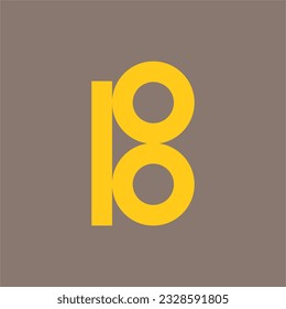 EIN MONOGRAM-LOGO, DAS DAS FÜR IHR MARKLOGO GEEIGNETE BUCH "B" SCHREIBT