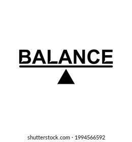 A monogram logo that stands for balance