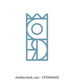 Monogram logo of word "WHITEROSE"