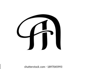 Monogram Logoabstract Calligraphic Signature Iconintertwined Letter ...