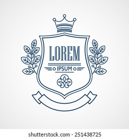 Monogram Logos. Vintage Vector Concepts