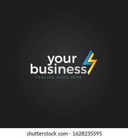 Monogram LS or S Logo Template incorporated flash or lightning for Sports or technology business, company, or product