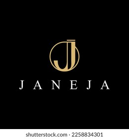 monogram luxury letter J logo