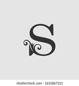 Monogram Luxury Letter S Initial  Logo Icon  vector design concept.