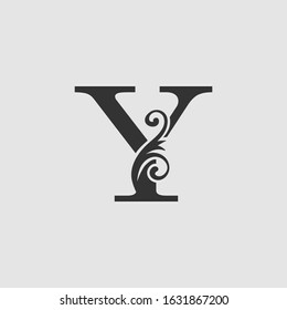 Monogram Luxury Letter Y Initial  Logo Icon  vector design concept.