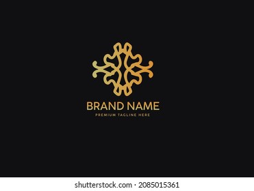 Monogram Luxury Logo Template, Logo Luxury, Logo Gold classic, Icon Logo Gold luxury, Branding