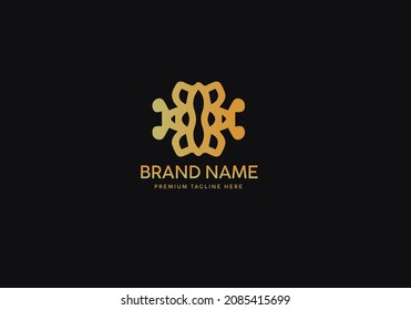 Monogram Luxury Logo Template, Logo Luxus, Logo Gold Klassiker, Icon Logo Gold Luxus, Branding