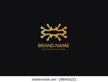 Monogram Luxury Logo Template, Logo Luxury, Logo Gold classic, Icon Logo Gold luxury, Branding