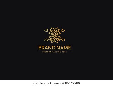 Monogram Luxury Logo Template, Logo Luxury, Logo Gold classic, Icon Logo Gold luxury, Branding