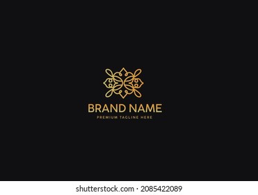 Monogram Luxury Logo Template, Logo Luxury, Logo Gold classic, Icon Logo Gold luxury, Branding