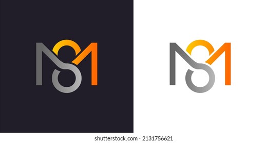 MONOGRAM M 8 ACHT LOGO DESIGN