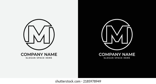 Monogram M icon logo design. MM elegant and Professional letter icon design on black background. M MM .M logo letter design on luxury background. MM logo initials letter concept.