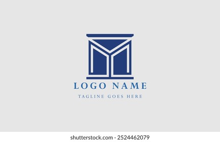 modelos de logotipo de letra M monograma
