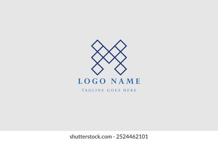 modelos de logotipo de letra M monograma
