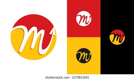 Monogram M Logo Design Concept
