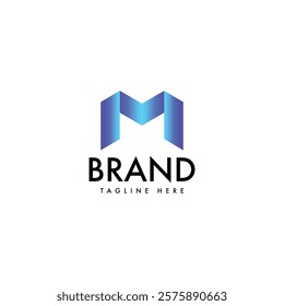 Monogram M Logo Design Template. Letter M Logo Template