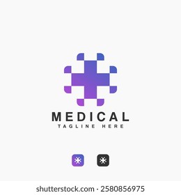 Monogram Medical Tech Logo Design
