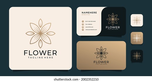 Monogram minimalist golden gradient logo vector. Logo can be used for icon, brand, identity, feminine, boutique, beauty, and spa