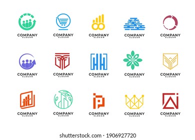 monogram and modern logo design collection