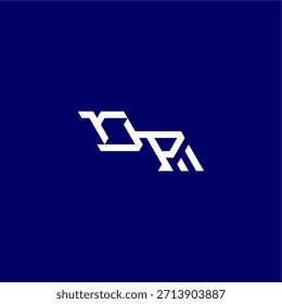 monogram modern logo initial esport concept design OP minimalist techno style letter
