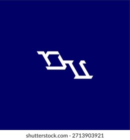 monograma logotipo moderno conceito inicial de e-port design carta estilo tecno minimalista OU