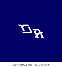 Monogramm modernes Logo Initial Esport Konzept Design OA minimalistischen Techno Stil Brief