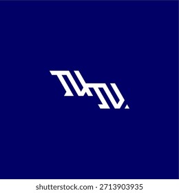 monogram modern logo initial esport concept design NN minimalist techno style letter