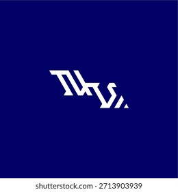 monogram modern logo initial esport concept design NV minimalist techno style letter