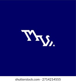 monogram modern logo initial esport concept design MV minimalist techno style letter