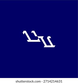 monograma logotipo moderno concepção inicial de esporte design LU minimalista techno estilo letra