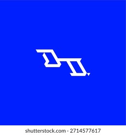 monogram modern logo initial esport concept design DD minimalist techno style letter