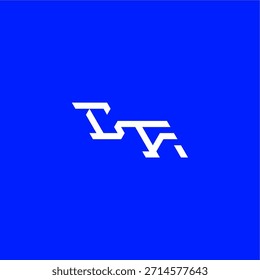 monogram modern logo initial esport concept design CF minimalist techno style letter