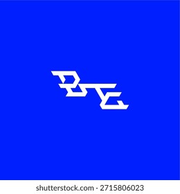monograma logotipo moderno design de conceito de esporte inicial BE letra de estilo techno minimalista