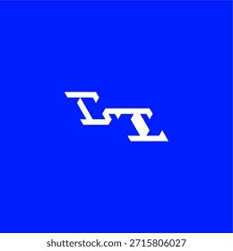 monogram modern logo initial esport concept design CI minimalist techno style letter