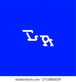 monogram modern logo initial esport concept design CA minimalist techno style letter