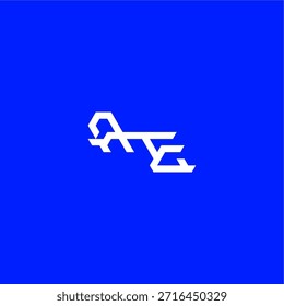 Monogramm modernes Logo Initial Support Konzept Design AE minimalistischer Techno Stil Brief