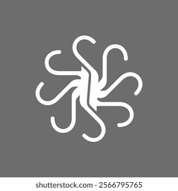 The monogram is the ornament hook rotate. Elegant and outline.
