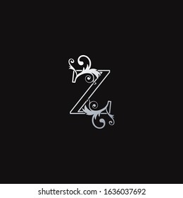Monogram Outline Luxury Initial Letter Z Logo Icon, simple luxuries business vector design concept.