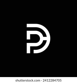 Monogram PD Letter Logo Design. Usable for Business Logo. Logo Element