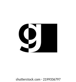 monogram pixel vector logo for business and more