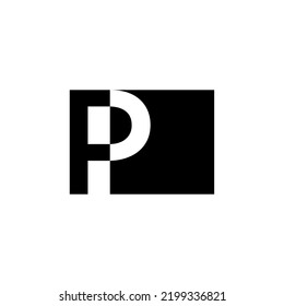 monogram pixel vector logo for business and more